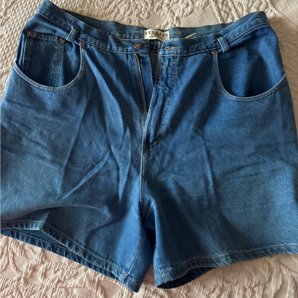 Venezia Classic Blue Denim 5 pockets Jean Shorts